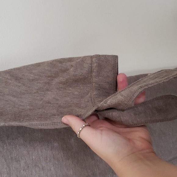 Max Studio weekend neutral color fleece lined sweatshirt dress, trendy, Sz S - Picture 2 of 9